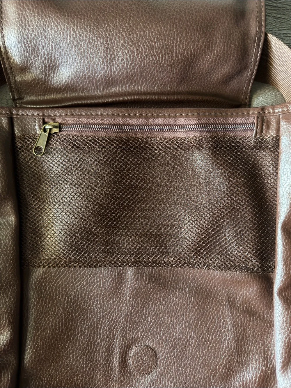 Disney Star Wars Chewbacca Brown Leather‎ Messenger Bag Satchel